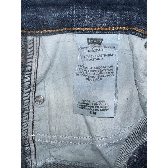 Levi's 515 Jeans Women's 8 Boot Cut Mid Rise Dark Wash Denim Stretch 31x29 - Picture 6 of 8